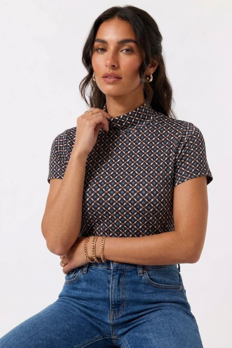 Maglia Lupetto Mezza Manica Classic testa di moro|Colore:Testa di moro