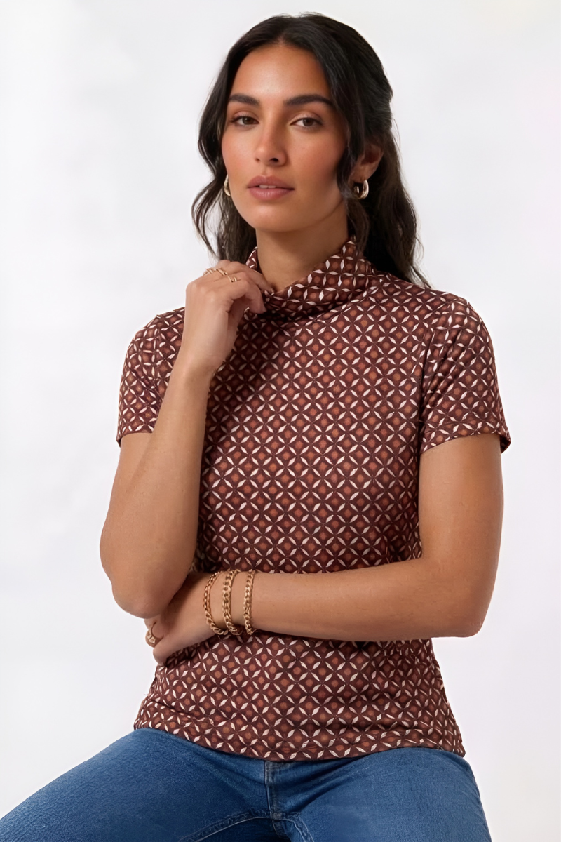 Maglia Lupetto Mezza Manica Classic Coccio|Colore:Coccio