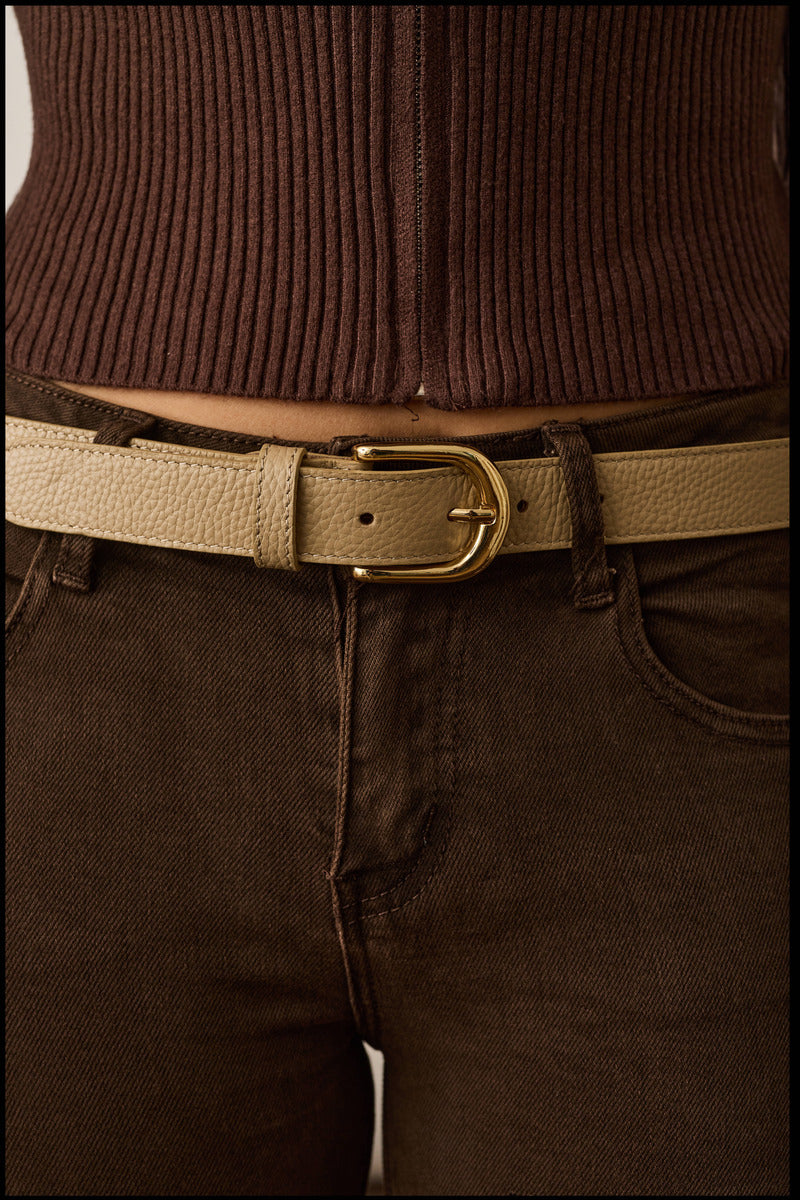Cintura In Pelle Simply Taupe|Colore:Taupe