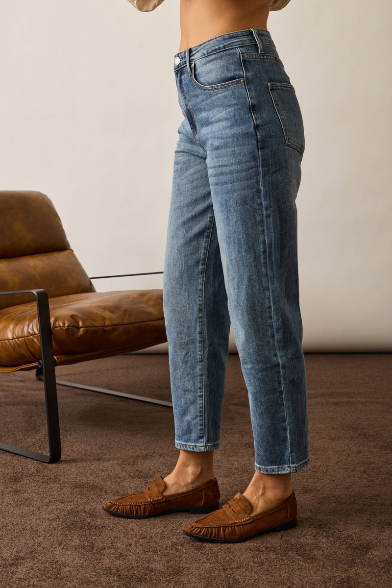 Jeans Carrot Fit denim|Colore:Denim