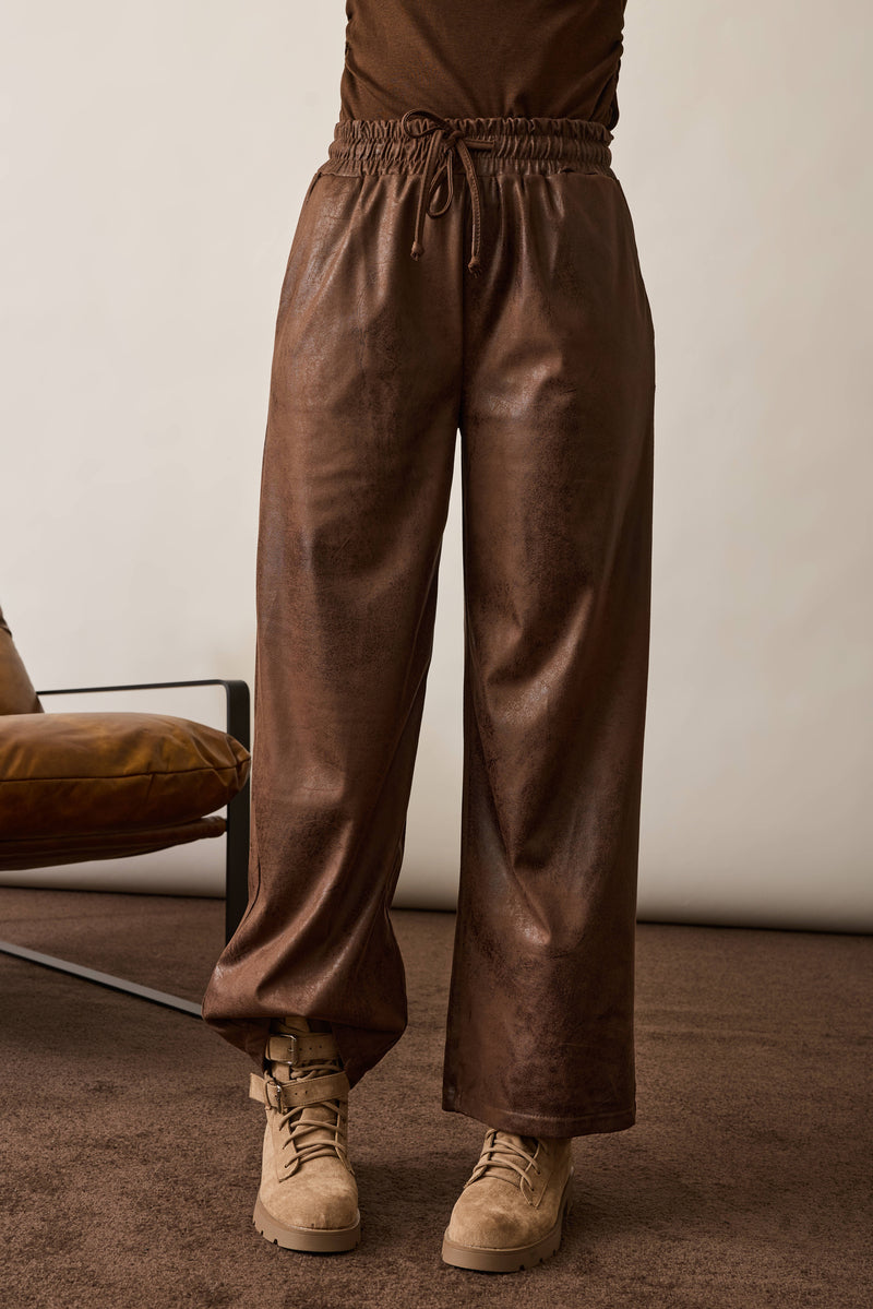 Pantalone Nabuk testa di moro|Colore:Testa di moro