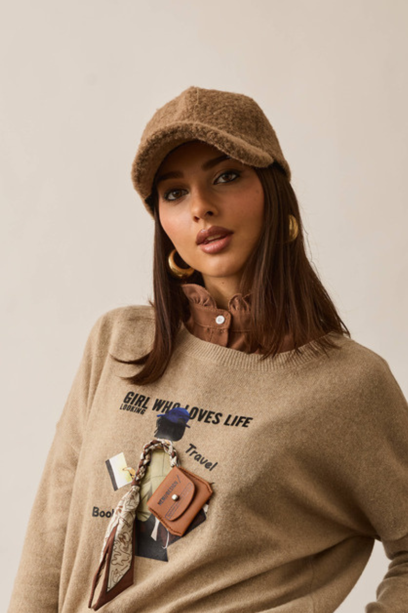 Cappello Dolly Tabacco|Colore:Tabacco