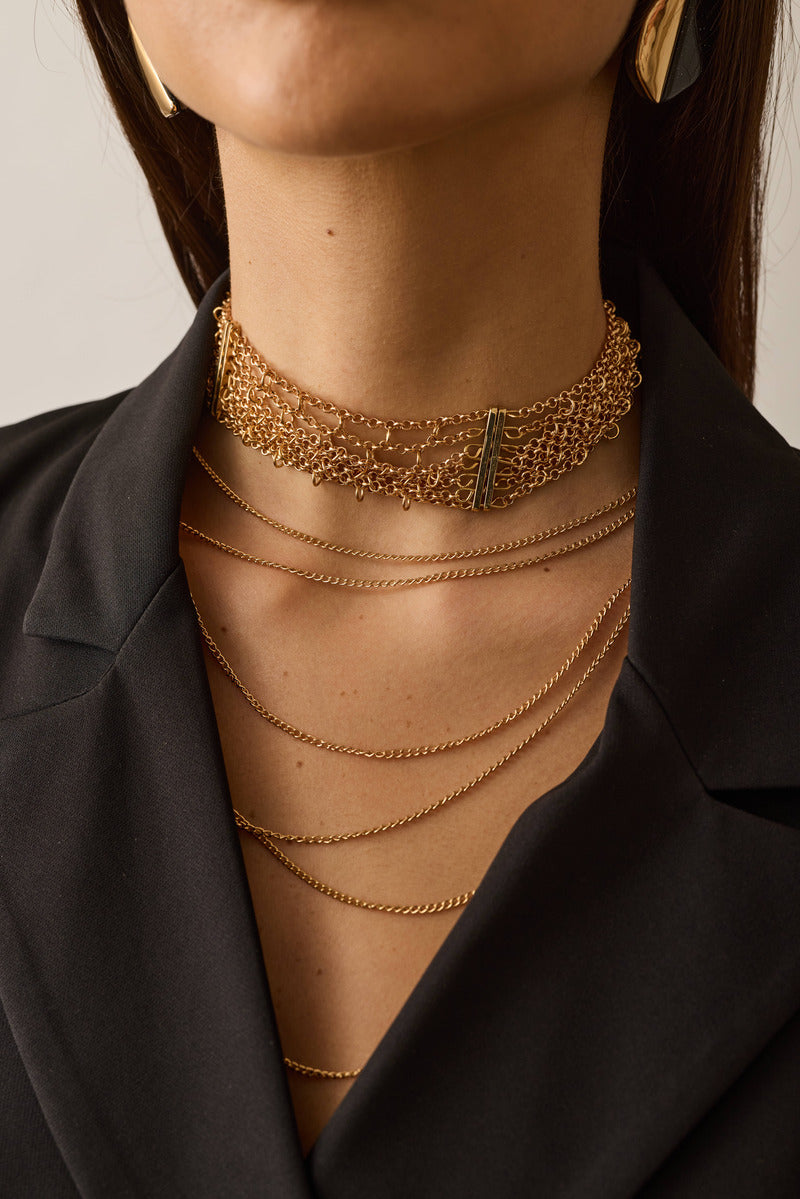 Collana Mini Catena oro|Colore:Oro