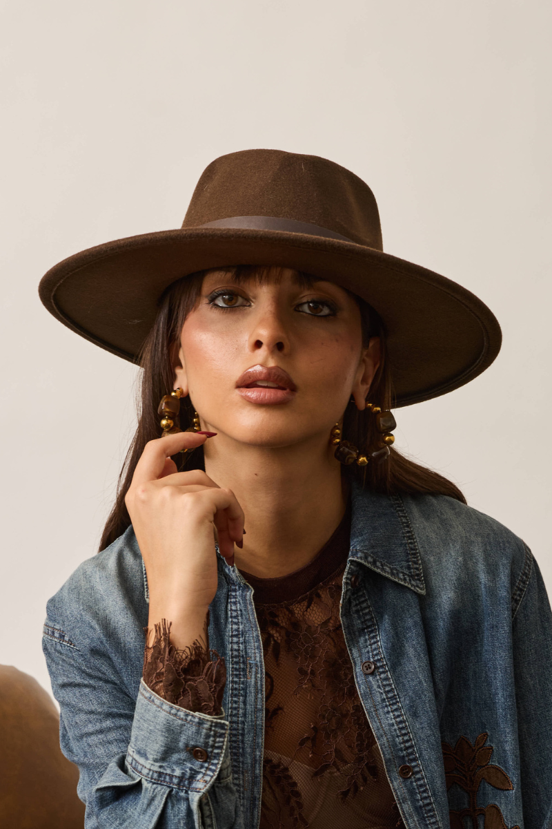 Cappello Con Fascia testa di moro|Colore:Testa di moro