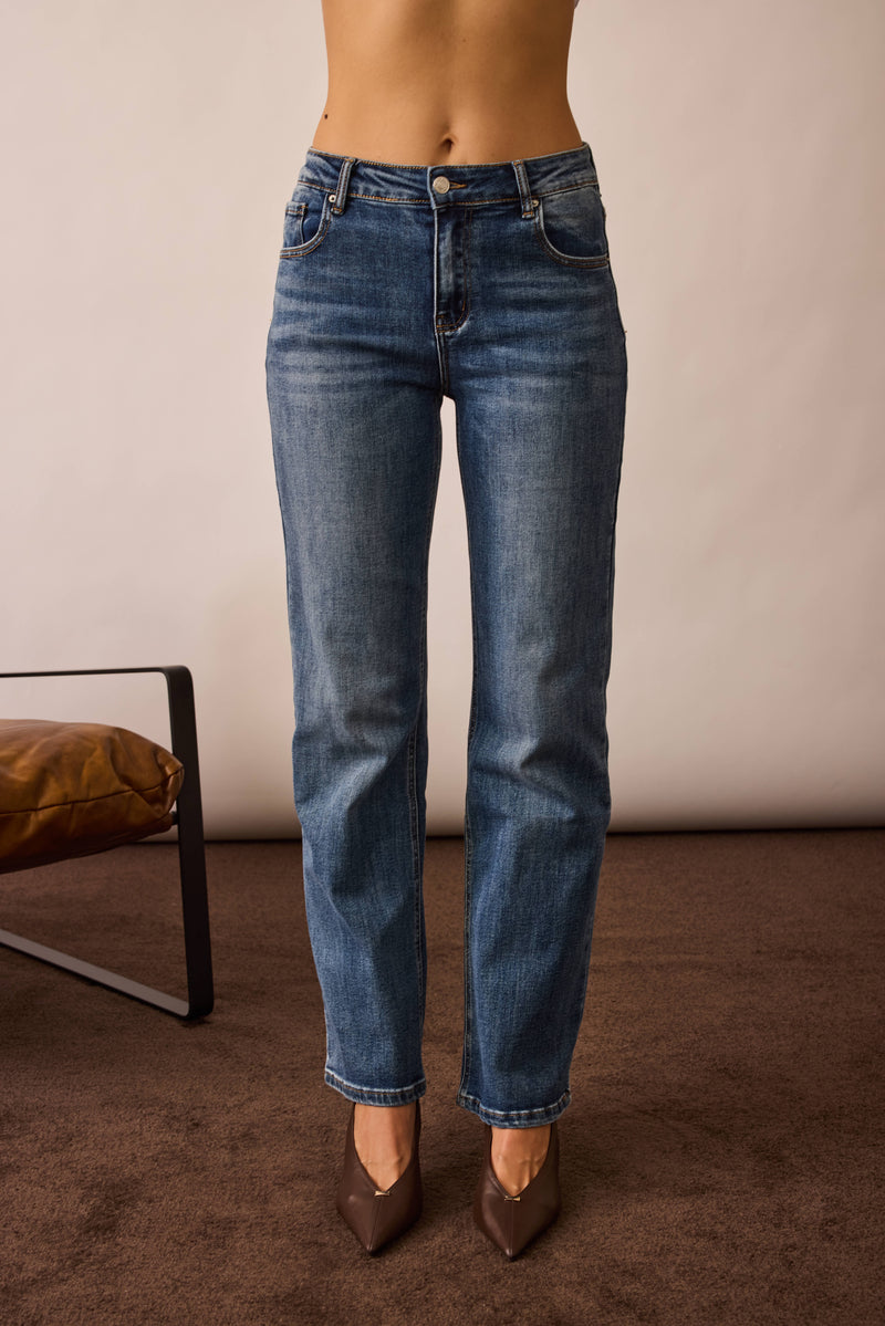 Jeans Dritto denim|Colore:Denim