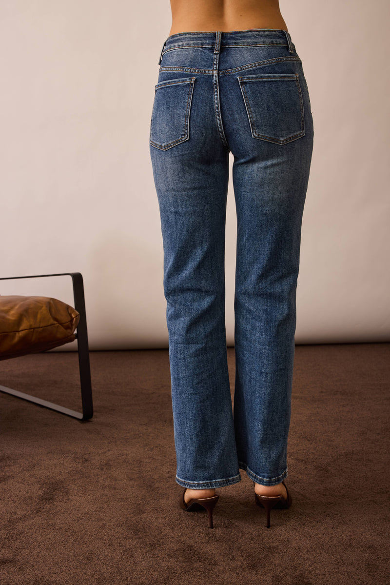 Jeans Dritto denim|Colore:Denim