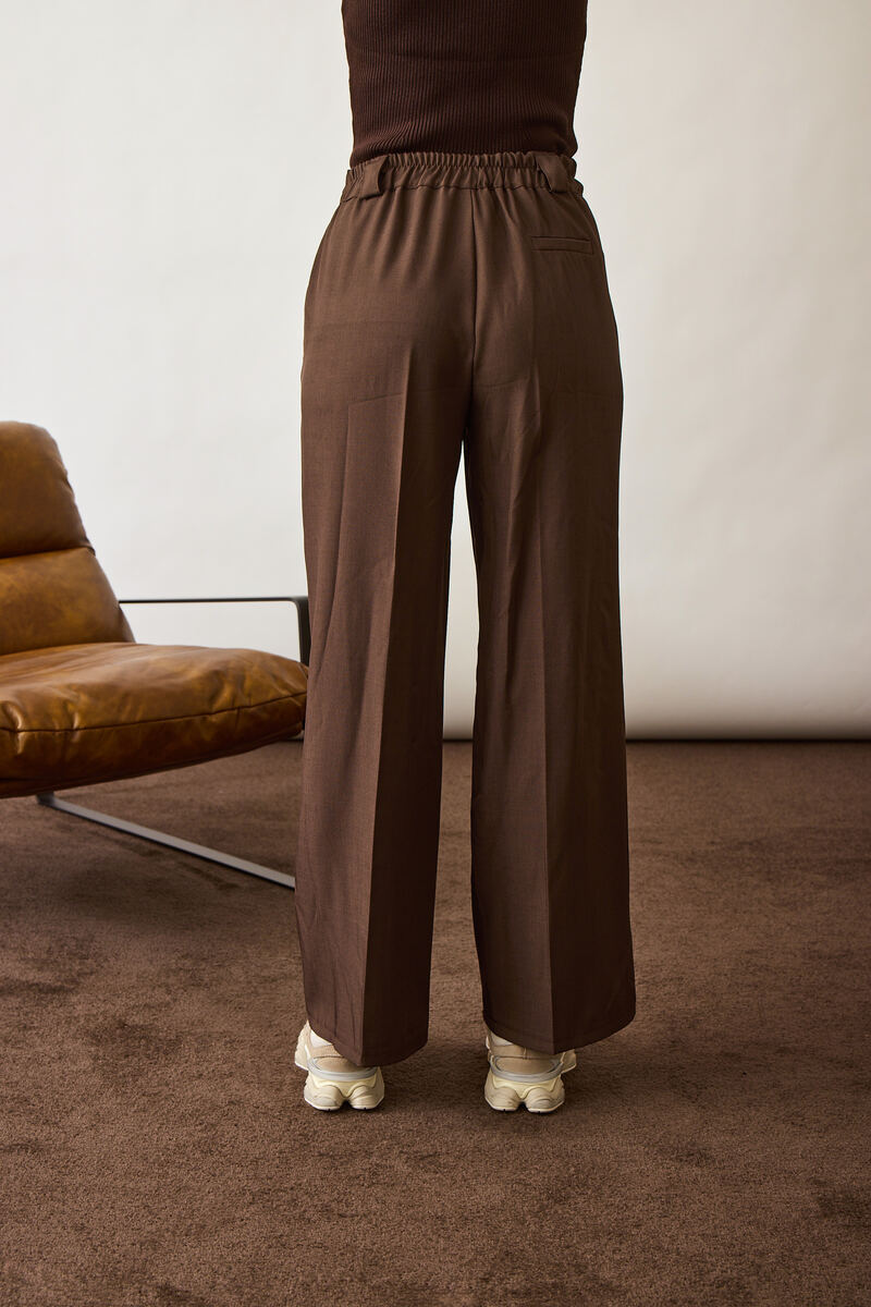 Pantalone Palazzo Testa di moro|Colore:Testa di moro