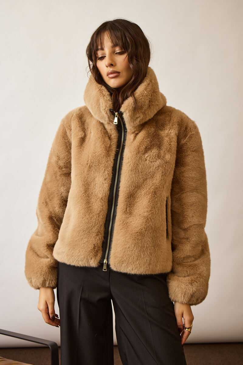 Bomber Teddy beige|Colore:Beige