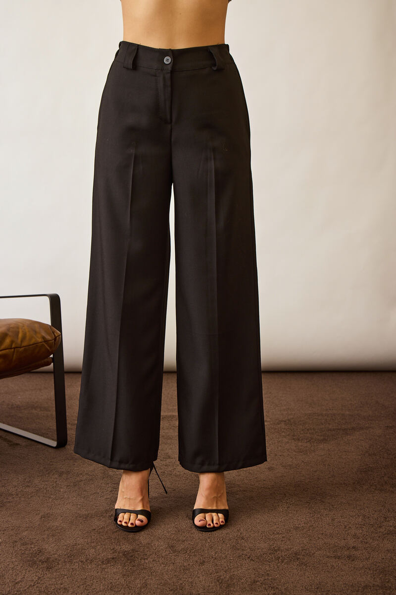 Pantalone Palazzo Nero|Colore:Nero