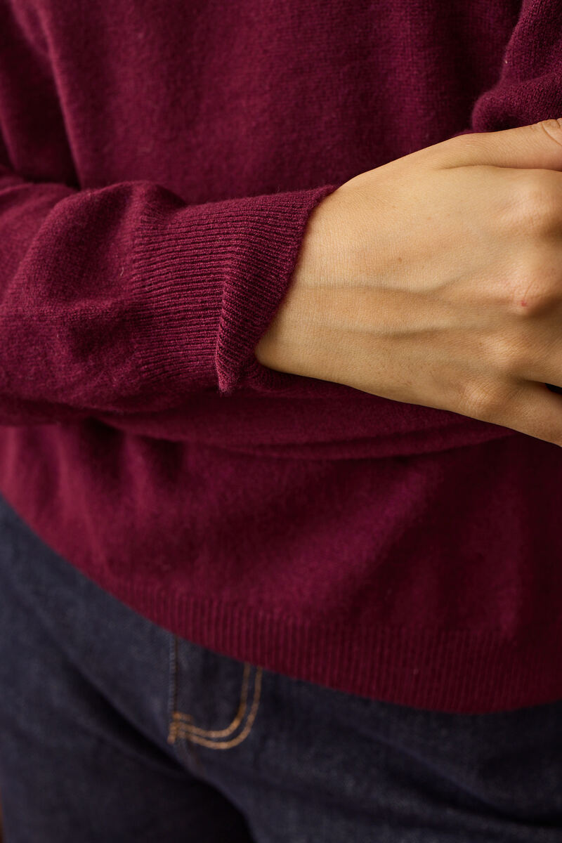 Pull Girocollo bordeaux|Colore:Bordeaux