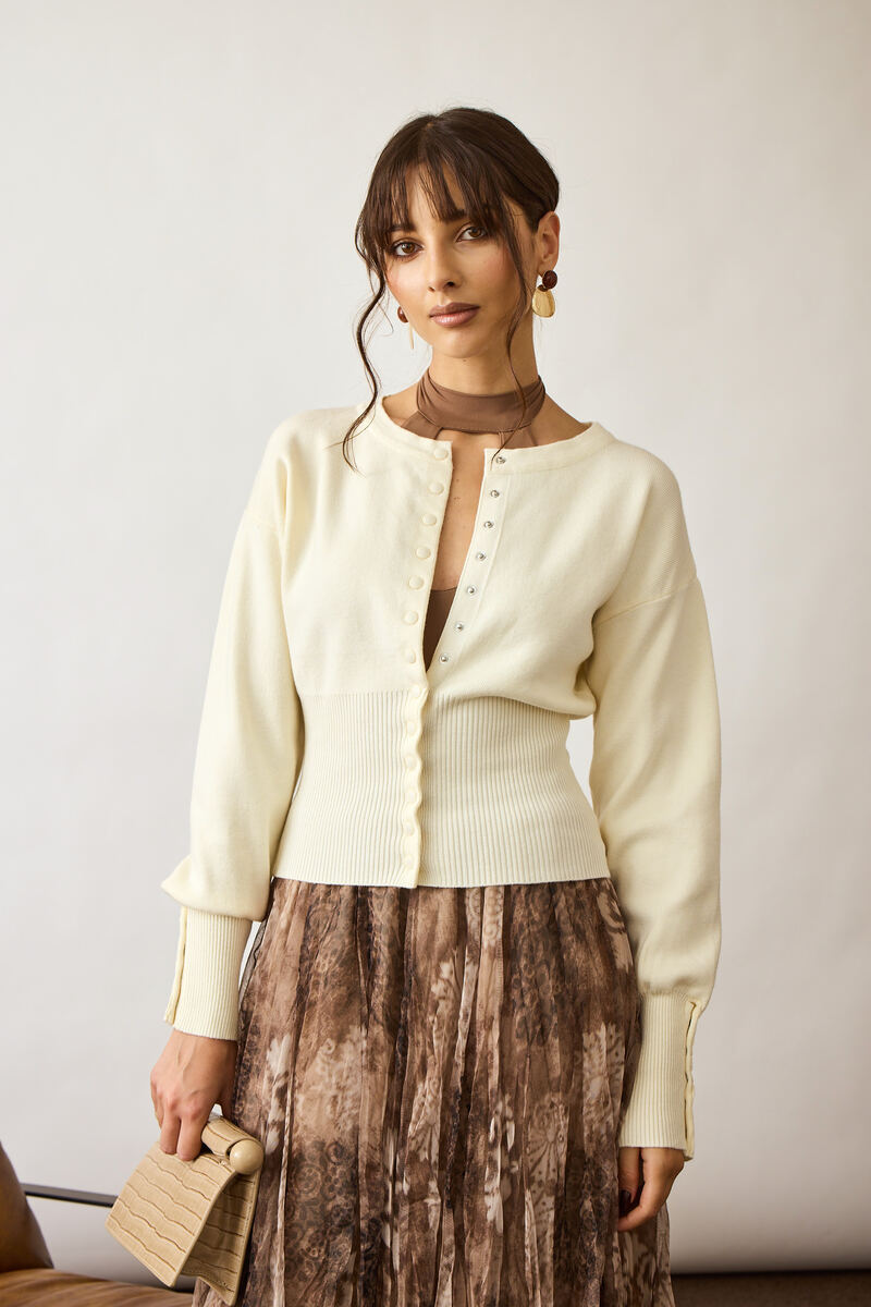 Cardigan Chic Burro|Colore:Burro