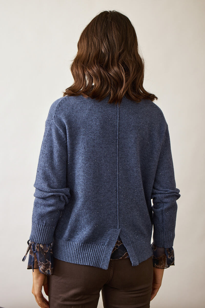Pull Mini Paillettes avion|Colore:Avion