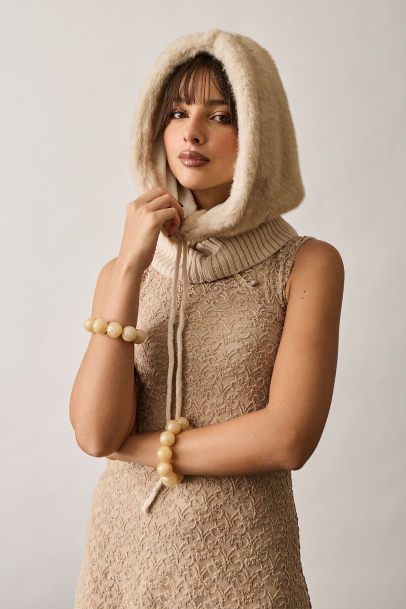 Abito Pizzo Beige|Colore:Beige