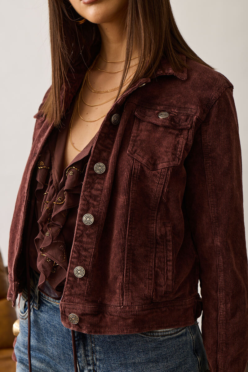 Giacca Costine borgogna|Colore:Borgogna