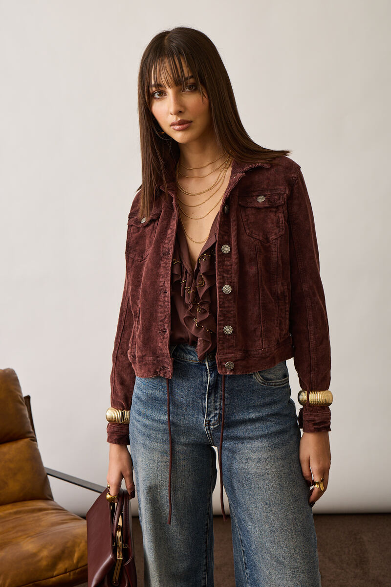 Giacca Costine borgogna|Colore:Borgogna