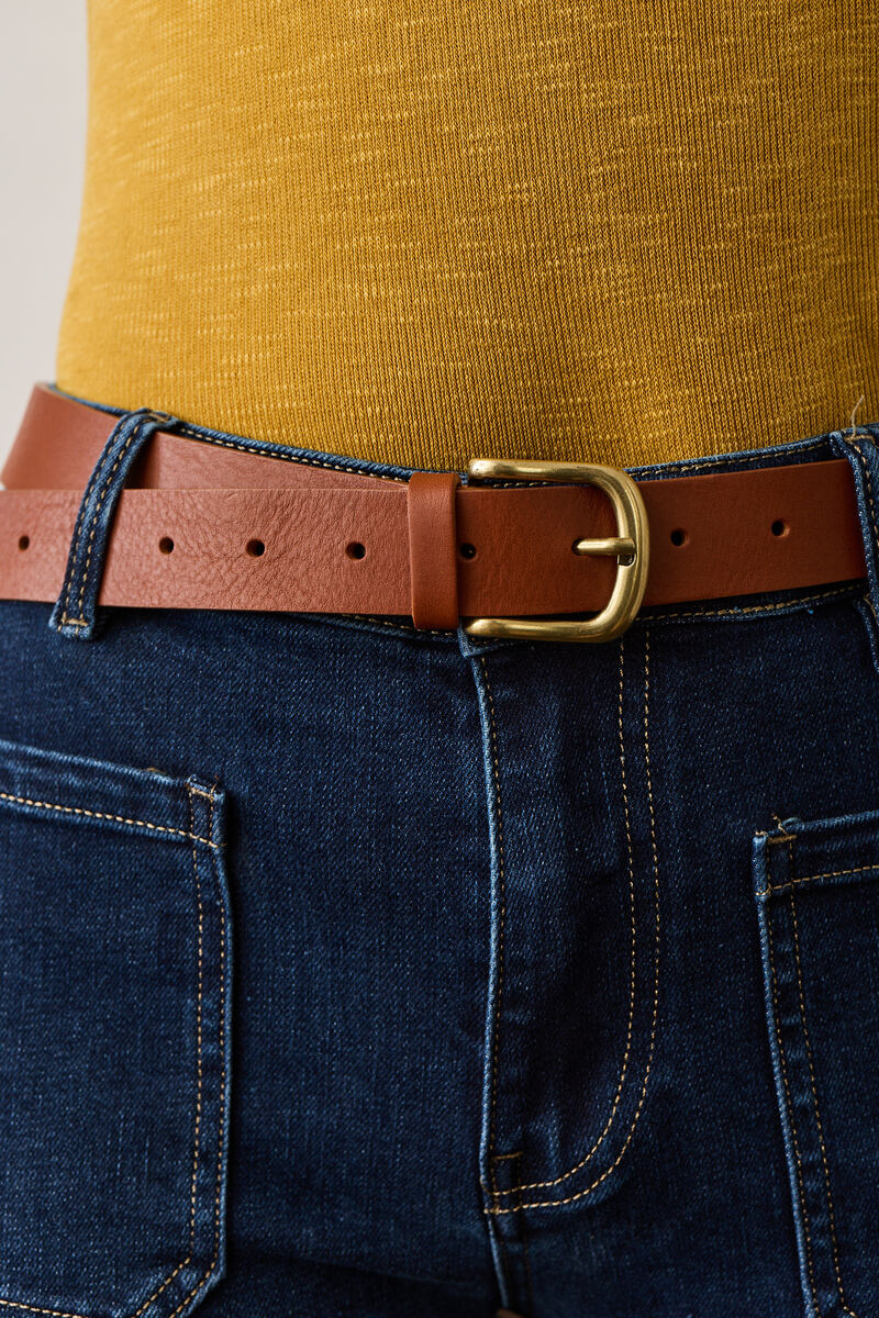 Cintura Basic Vera Pelle Cuoio|Colore:Cuoio