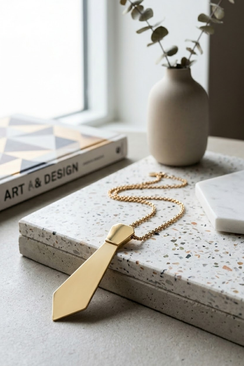 Collana Cravatta oro|Colore:Oro