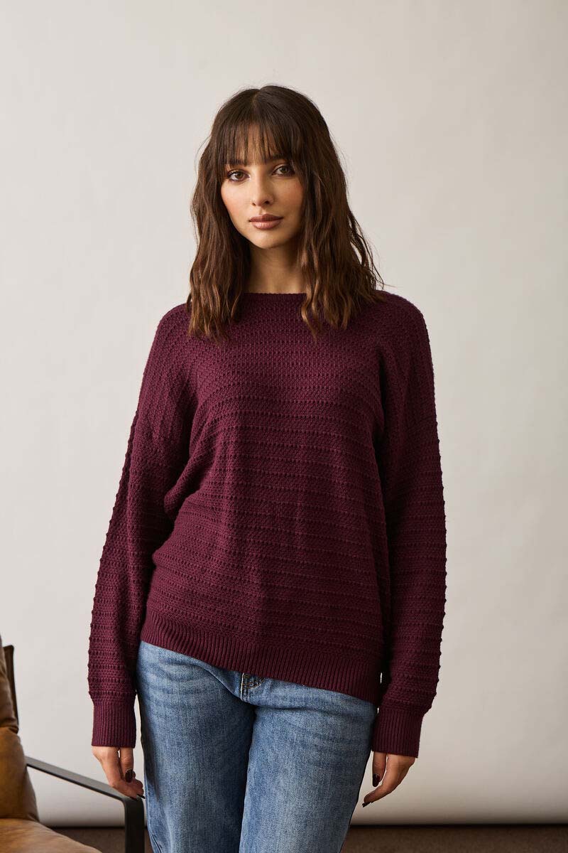 Pull Con Fiocco bordeaux|Colore:Bordeaux