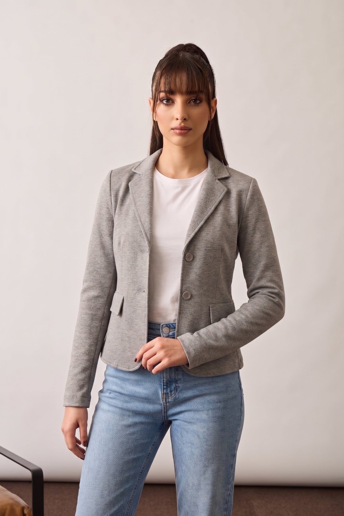 Giacca In Felpa grigio|Colore:Grigio