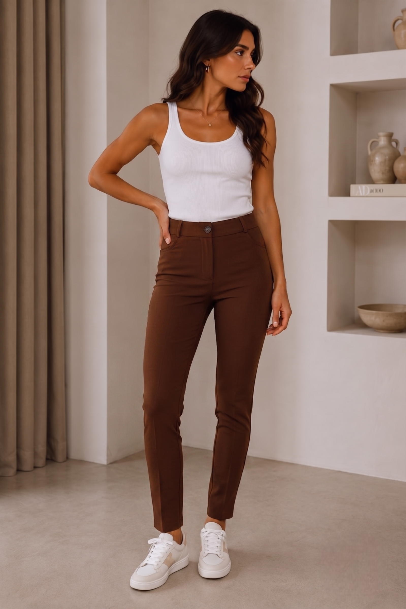 Pantalone Capri Siena Cacao
