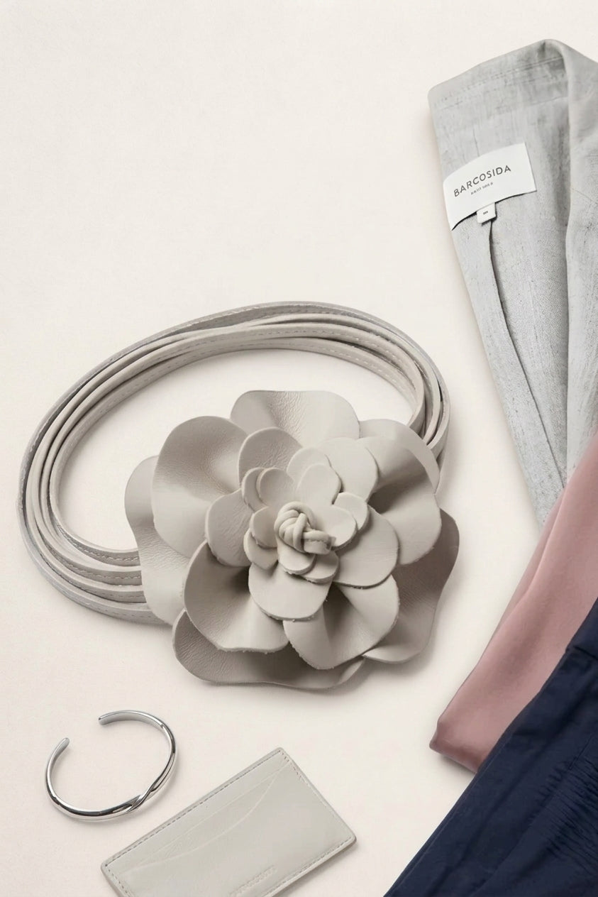 Cintura Fiore Beige Chiaro
