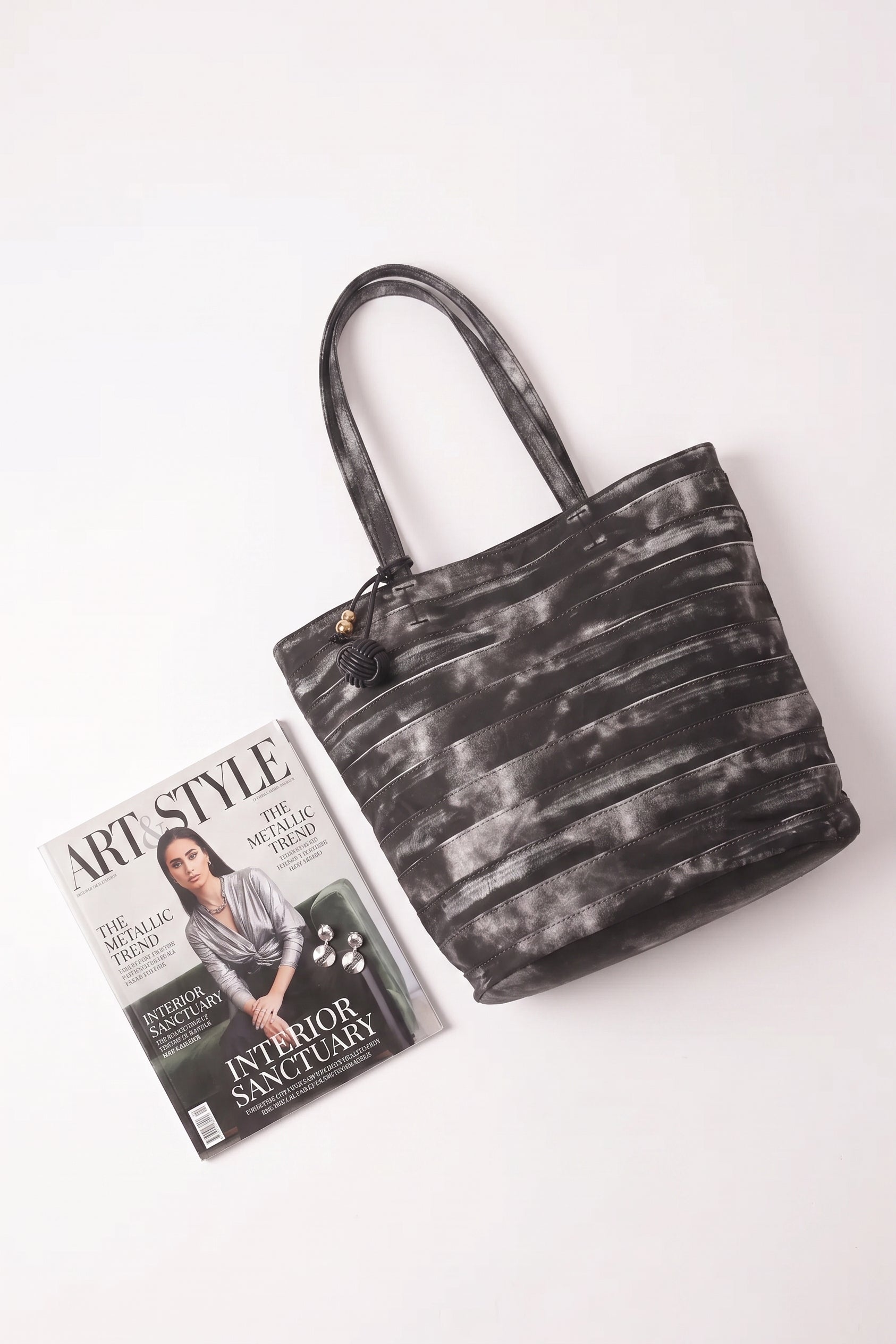 Borsa Stone Argento