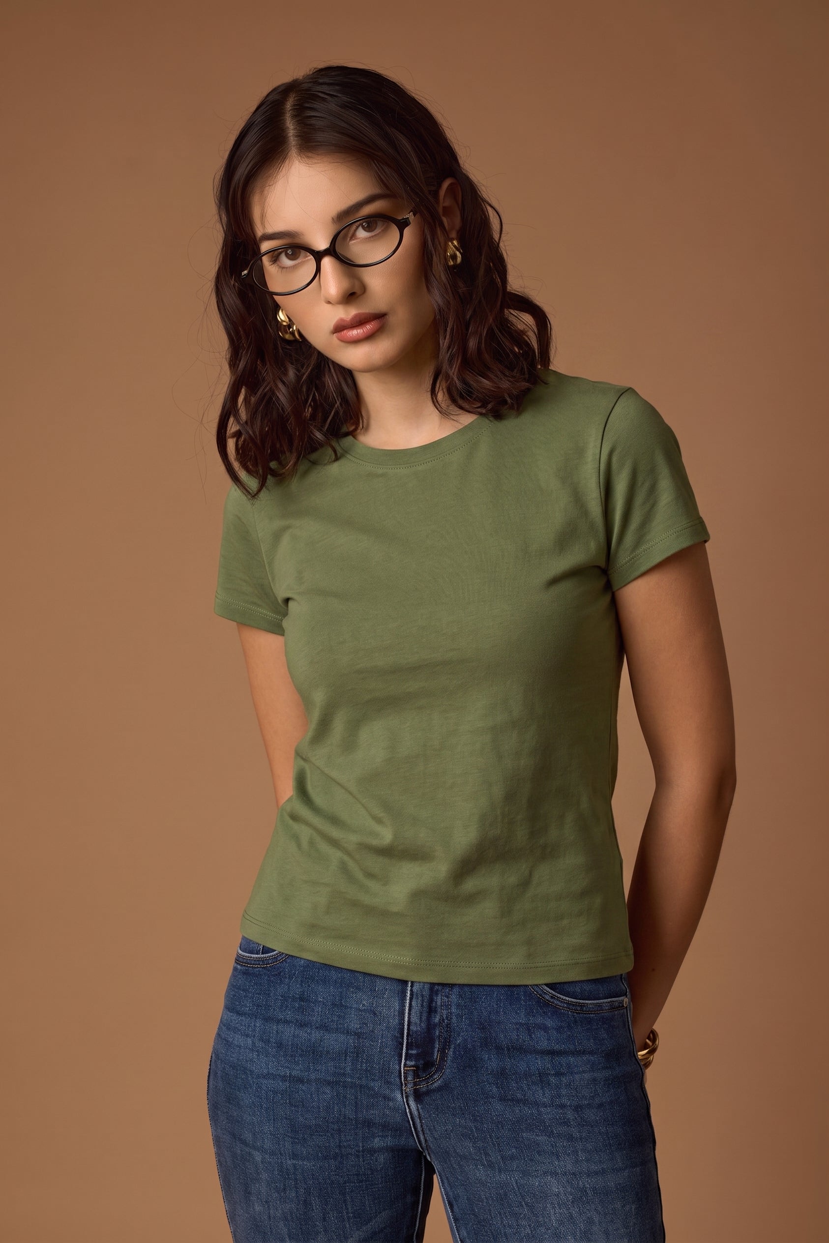 T-Shirt Basic Verde Militare