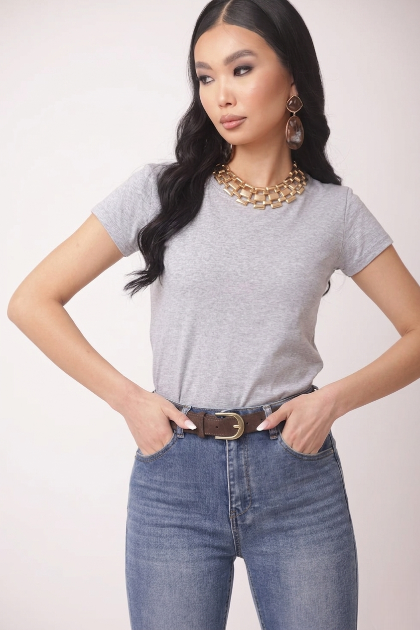T-Shirt Basic Grigio