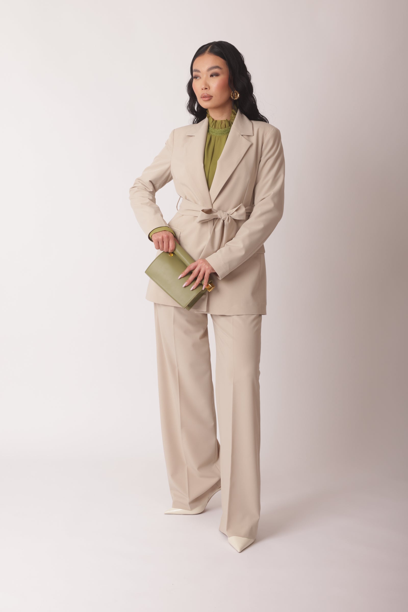 Pantalone Office Gesso