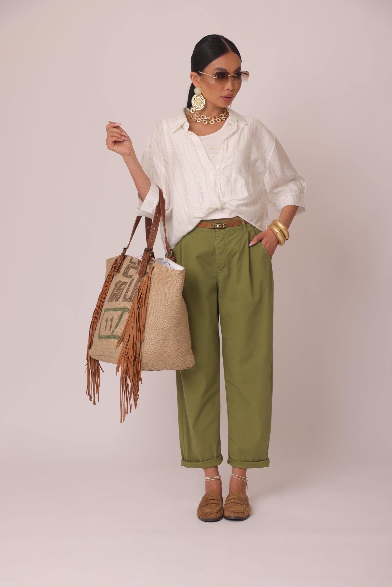 Pantalone Asia Verde