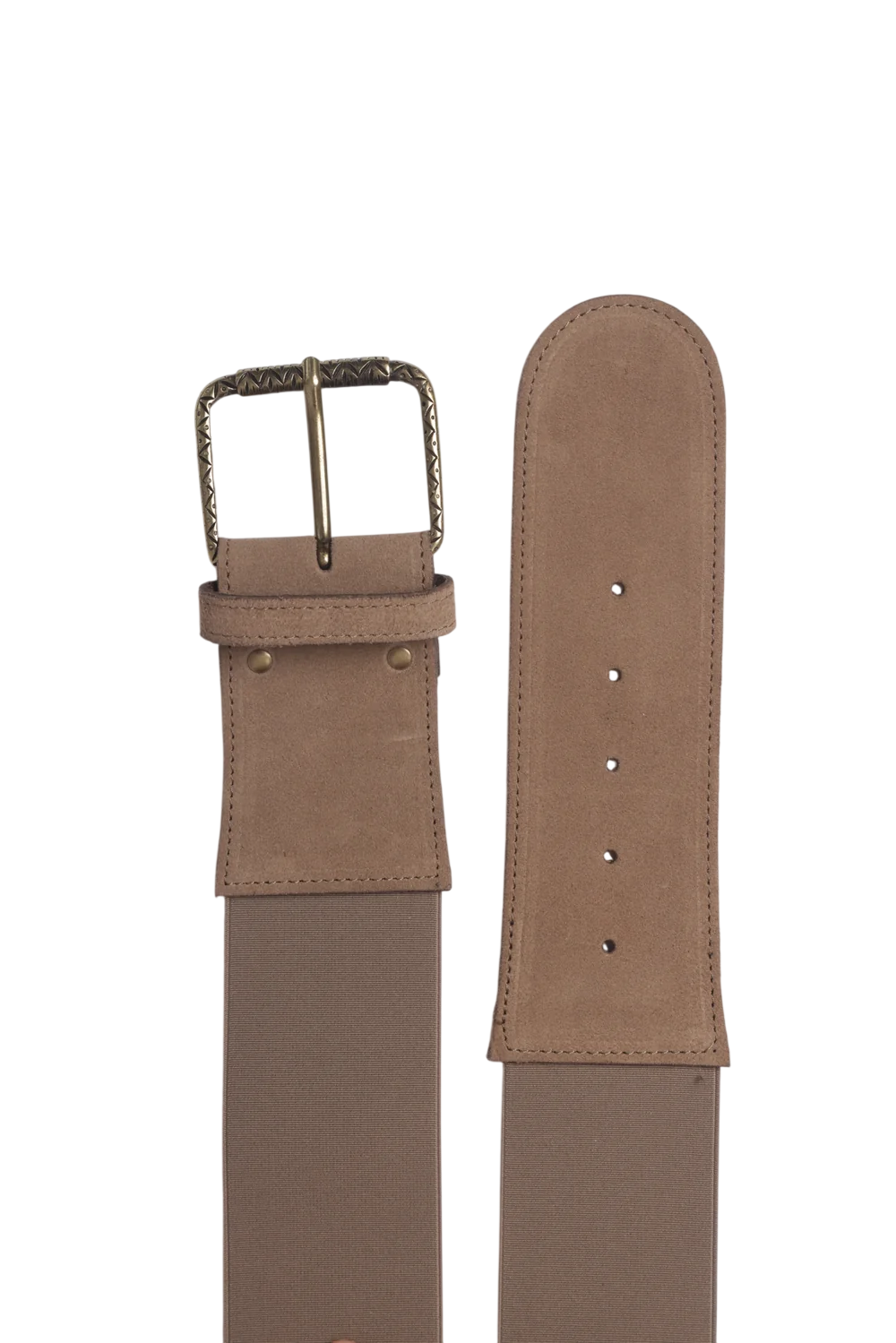 Cinturone In Vera Pelle Tortora