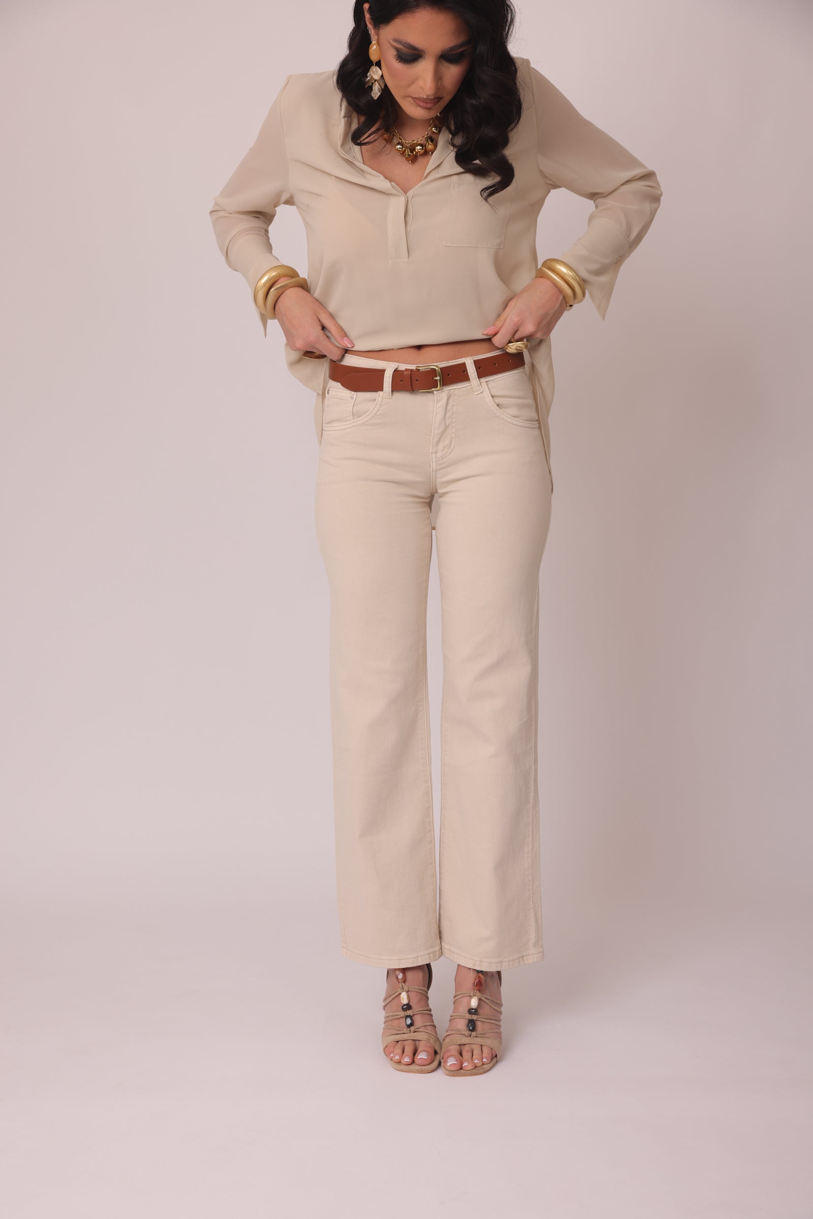 Pantalone Stephanie Gesso