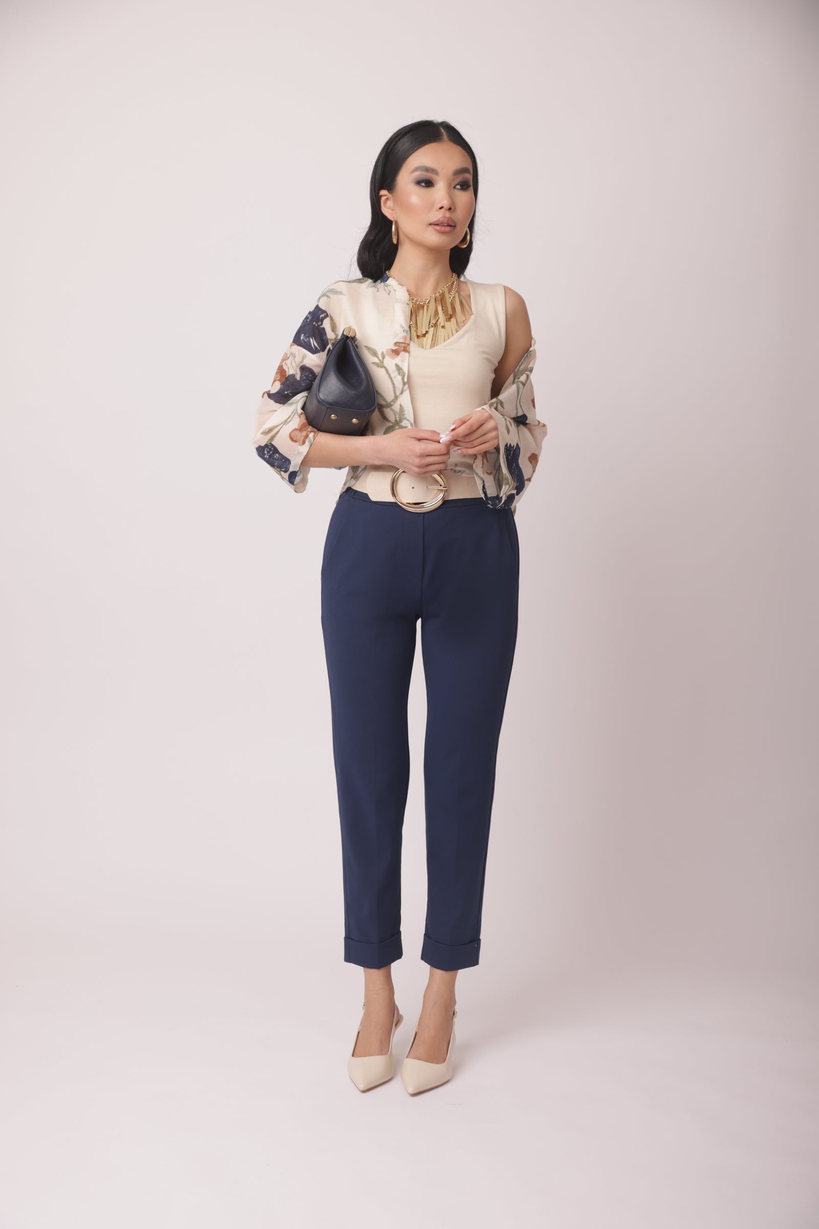 Pantalone Punto Milano Capri-Sporty Blu