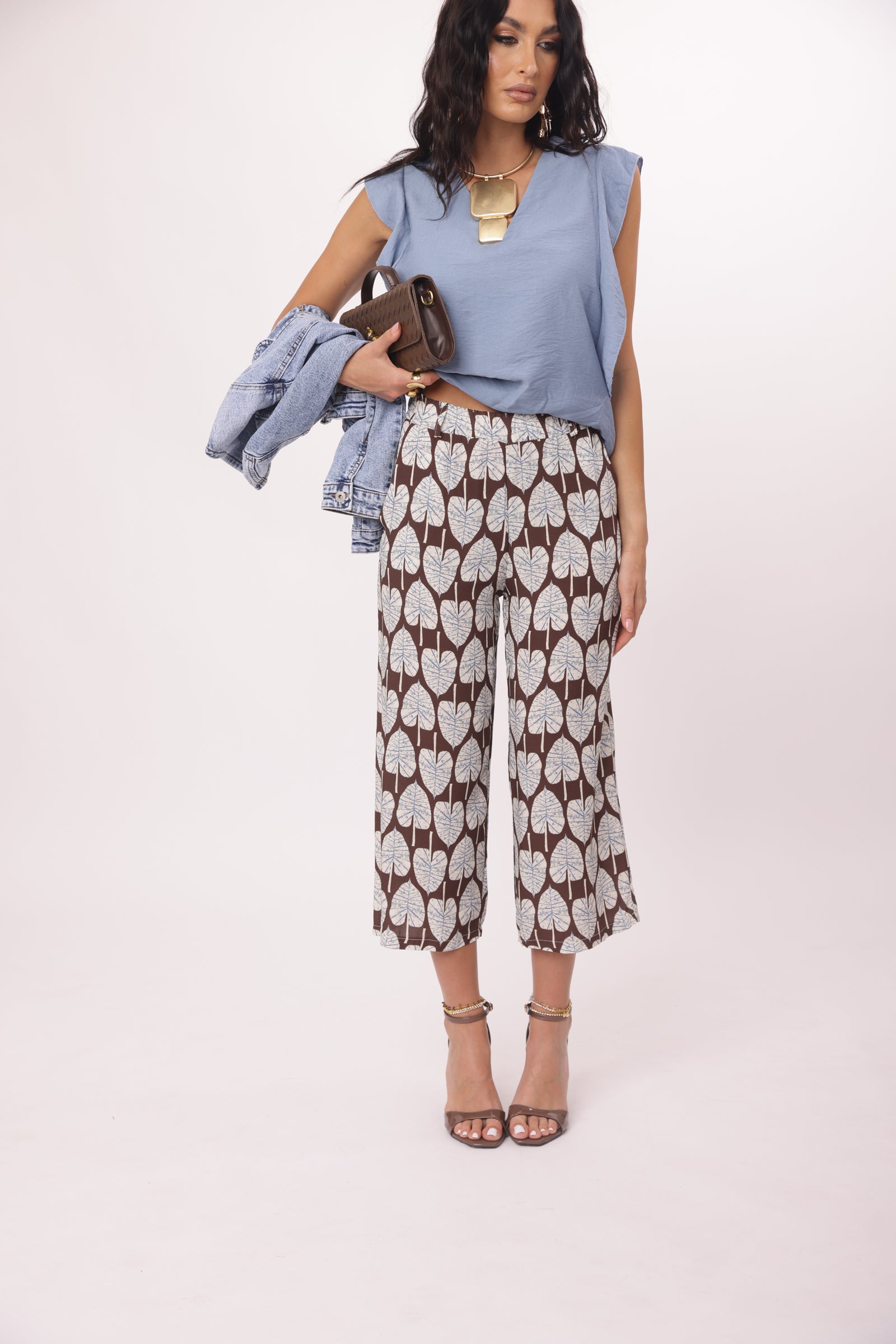 Pantalone Foglie Moro