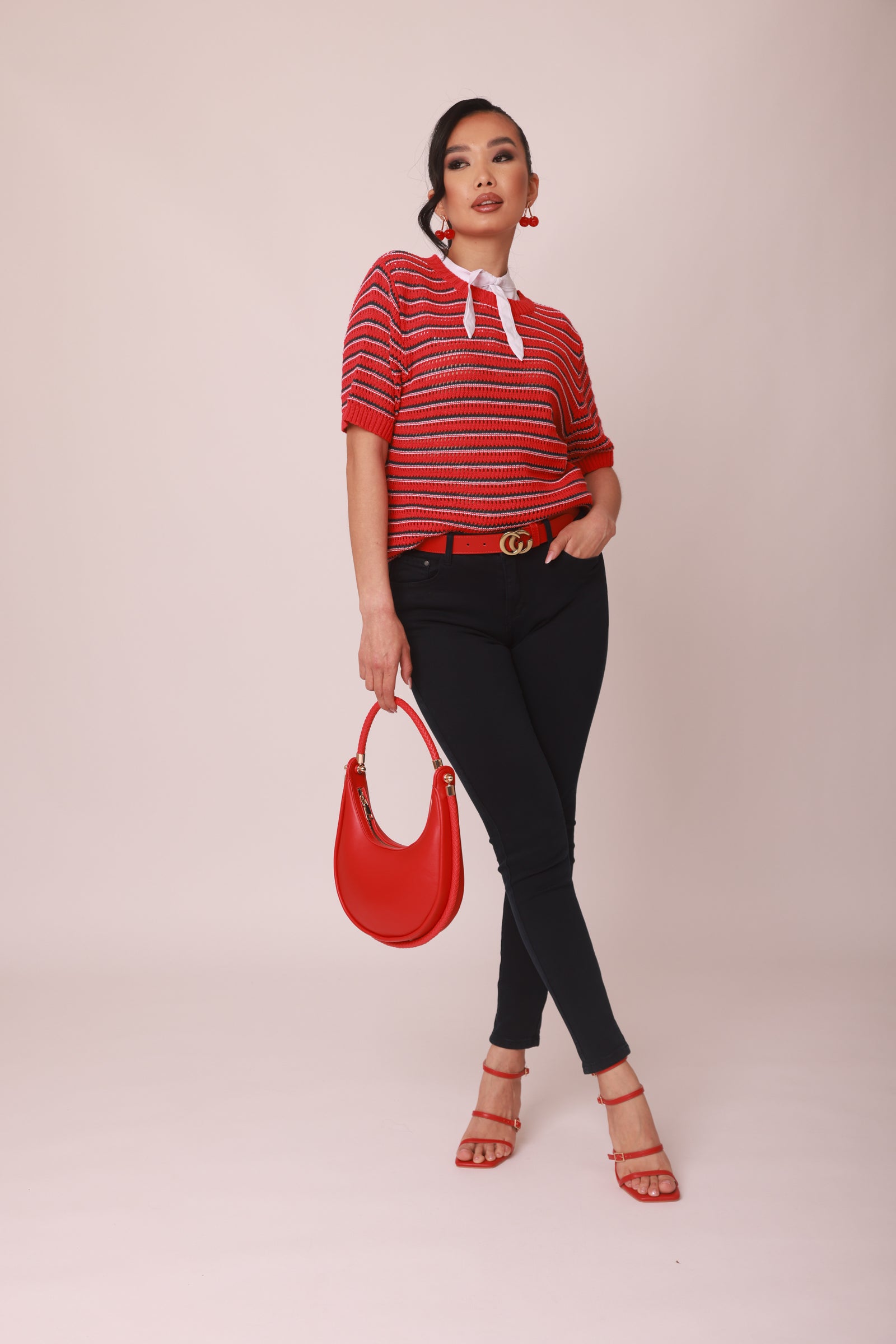 Pantalone Skinny Colorato Blu