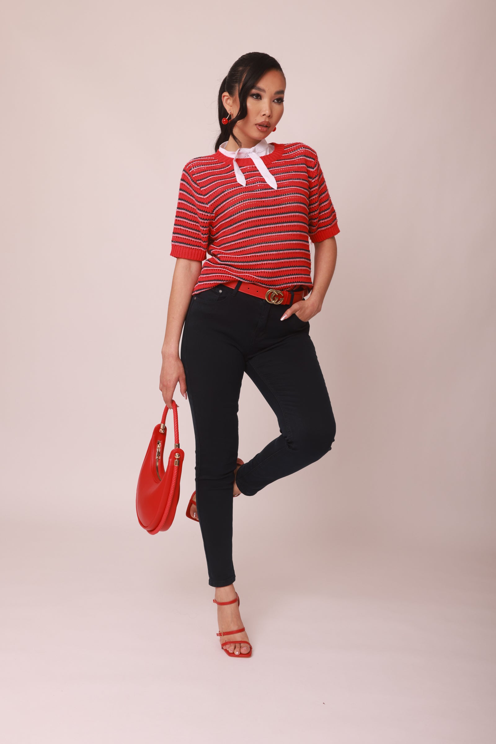 Pantalone Skinny Colorato Blu