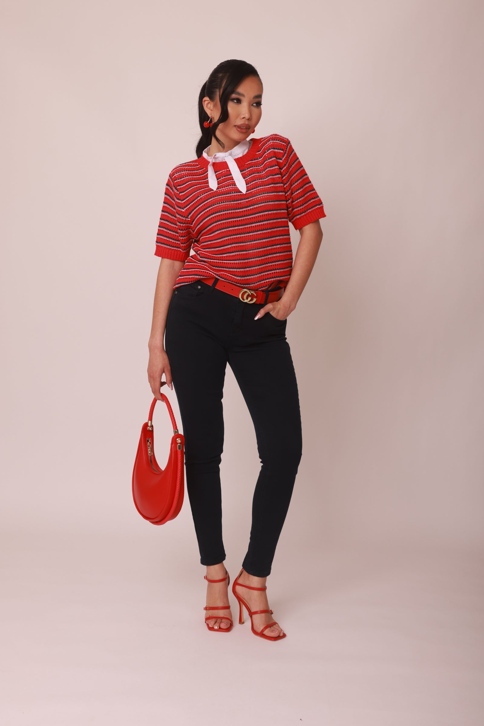 Pantalone Skinny Colorato Blu