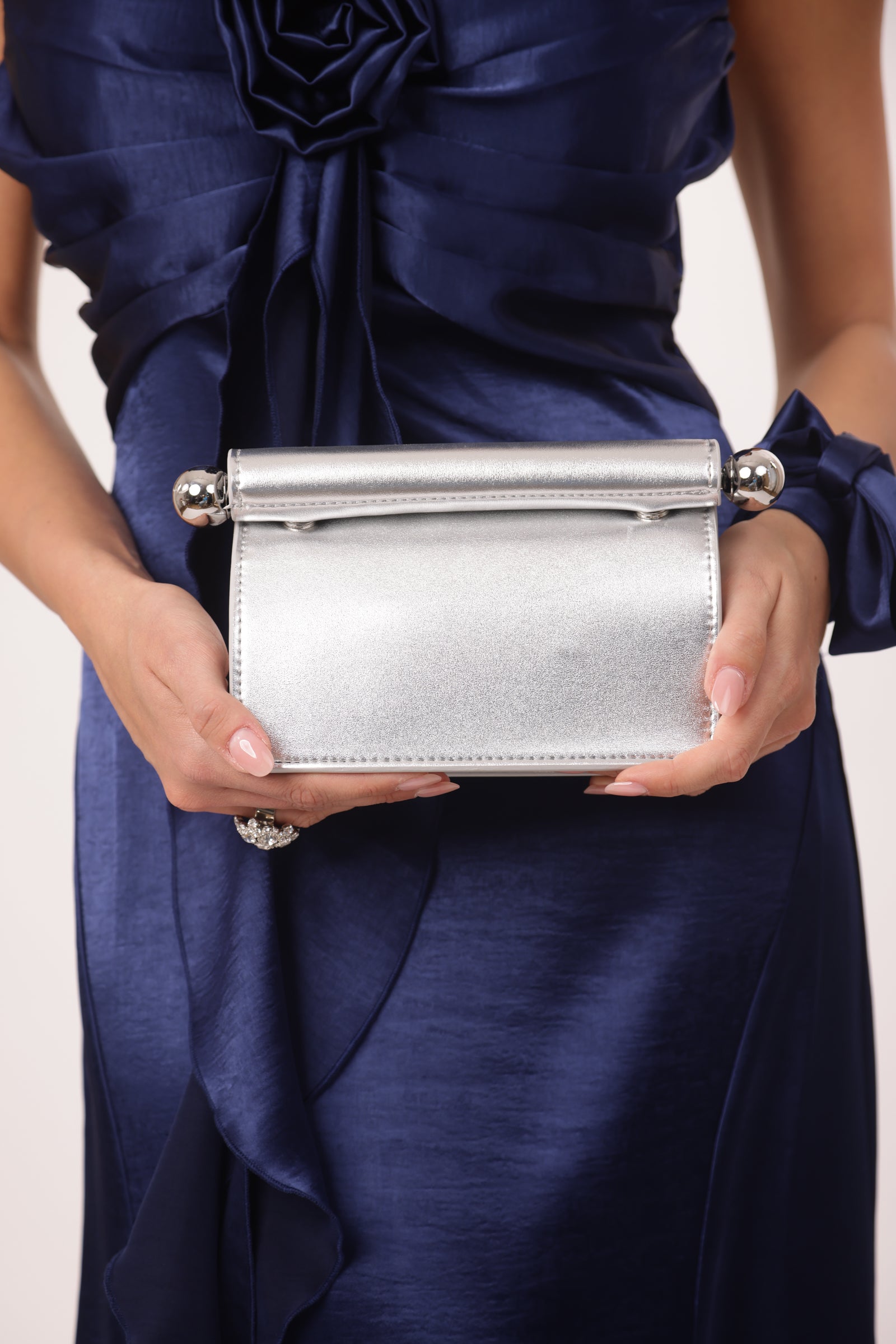 Clutch Penny Argento