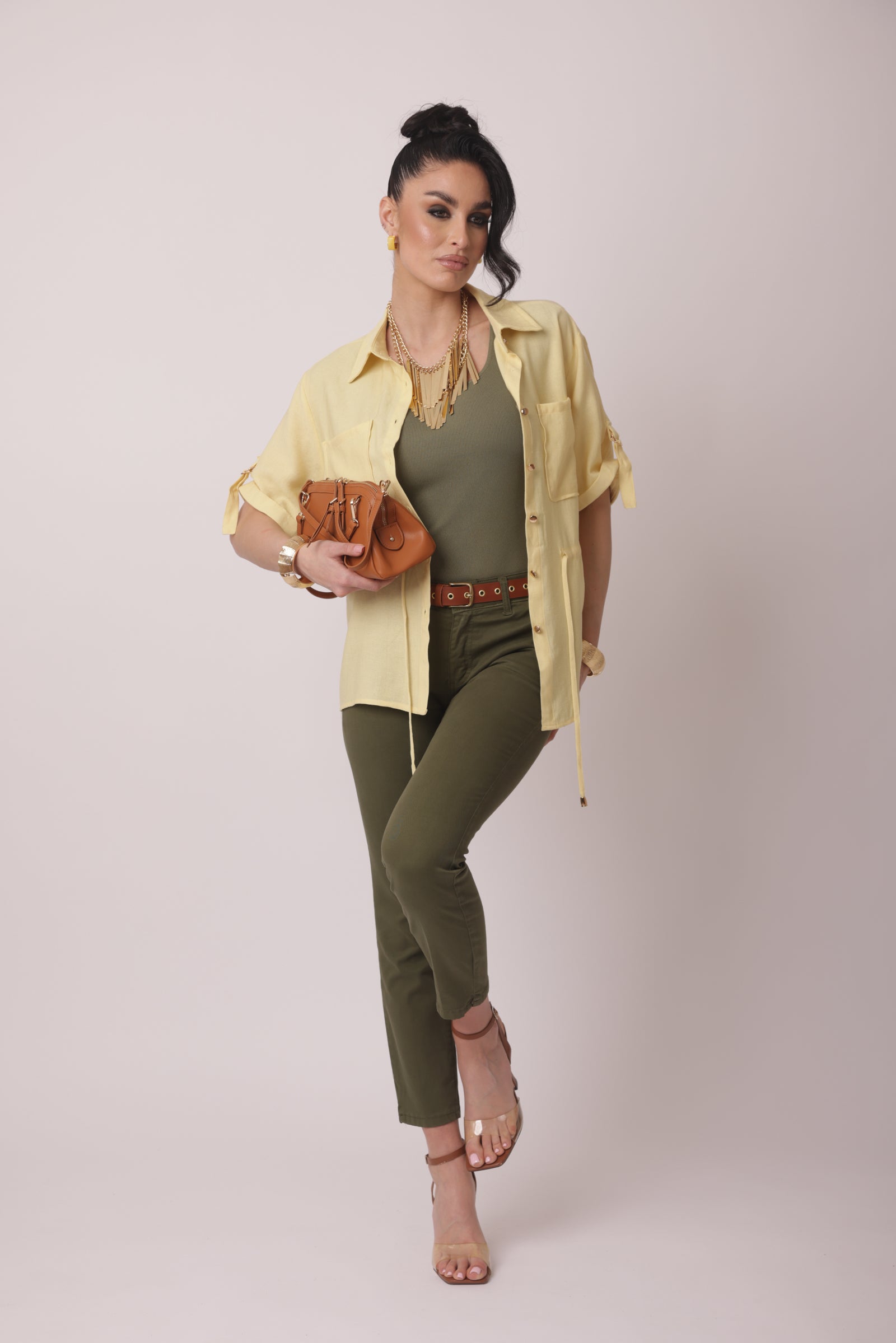 Pantalone Basic Verde Militare