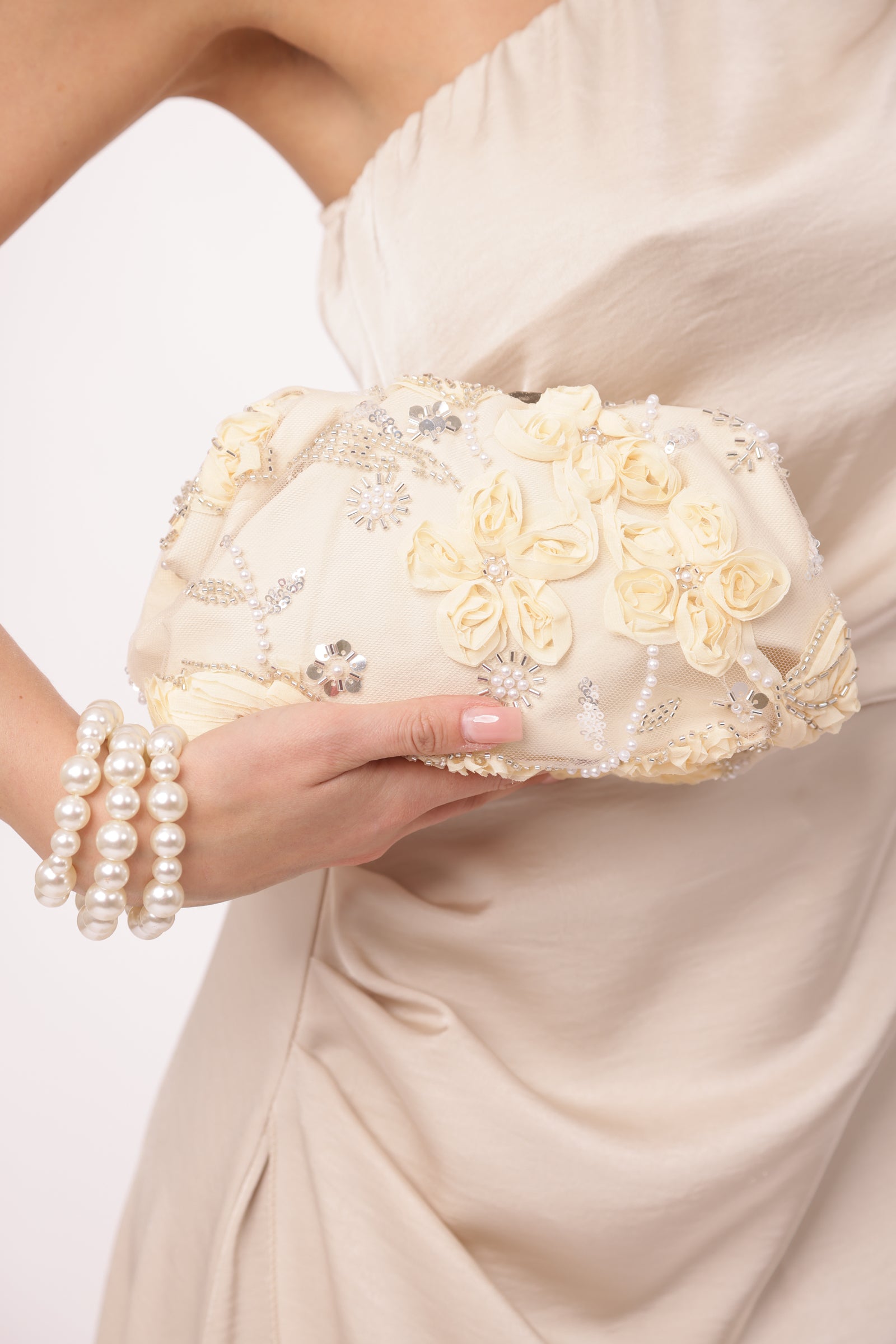 Clutch Perly Beige