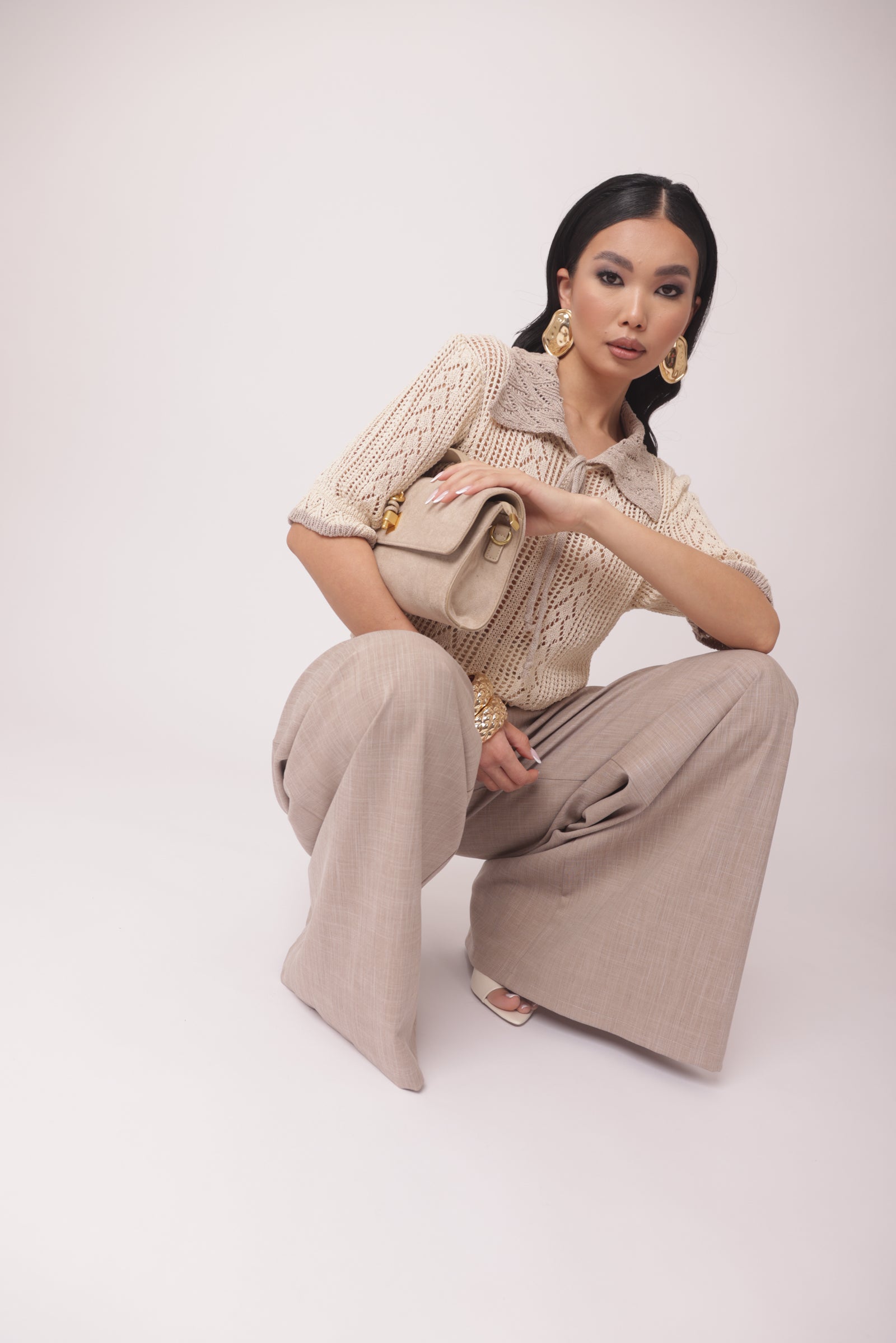 Pantalone Denise Fango Chiaro