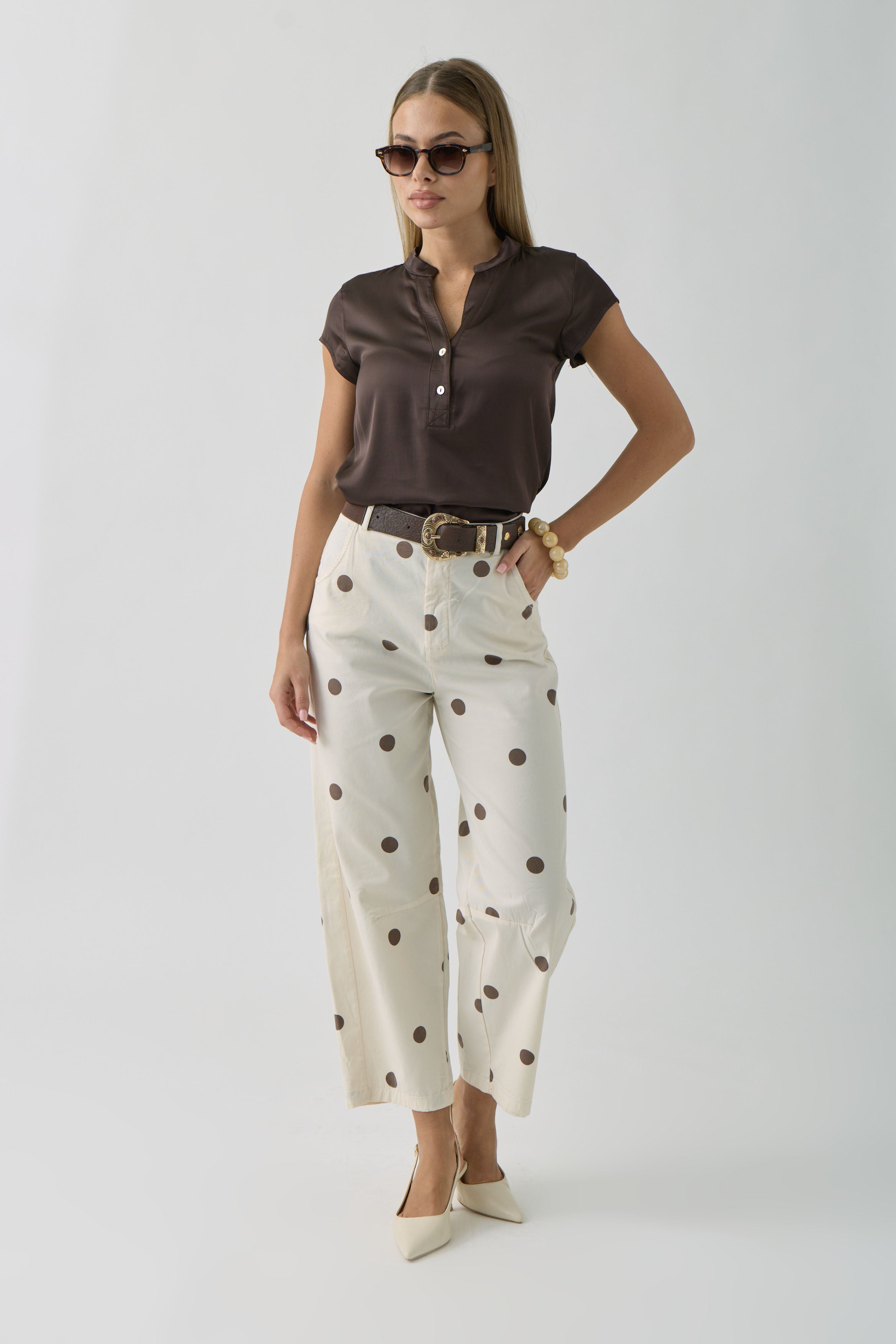 Pantalone Moka Testa Di Moro