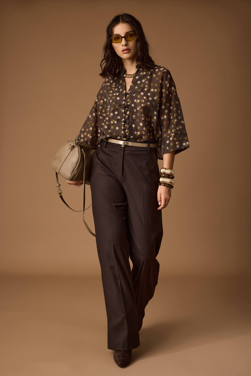 Pantalone Sartoriale Office Testa Di Moro