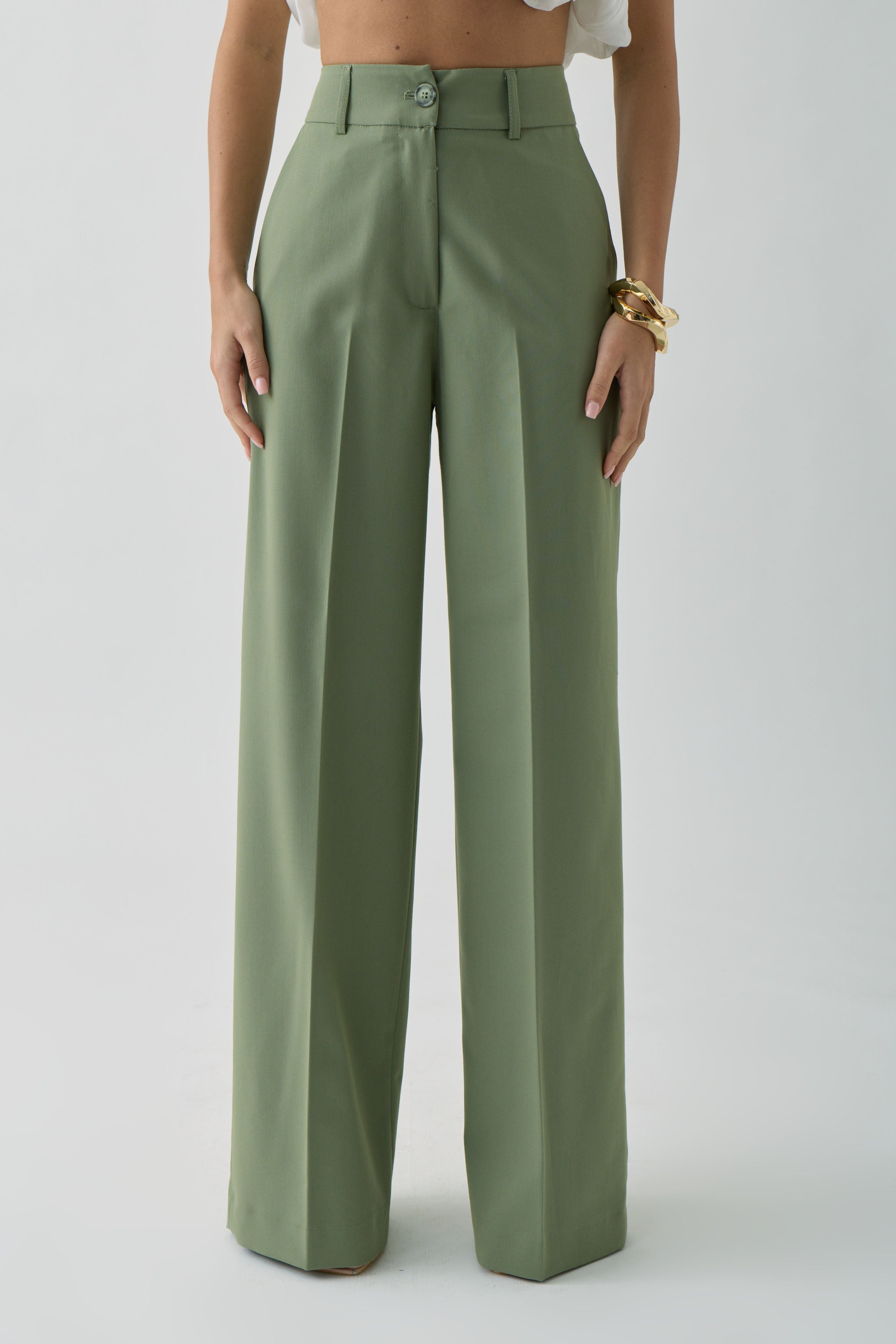 Pantalone Office Verde Salvia