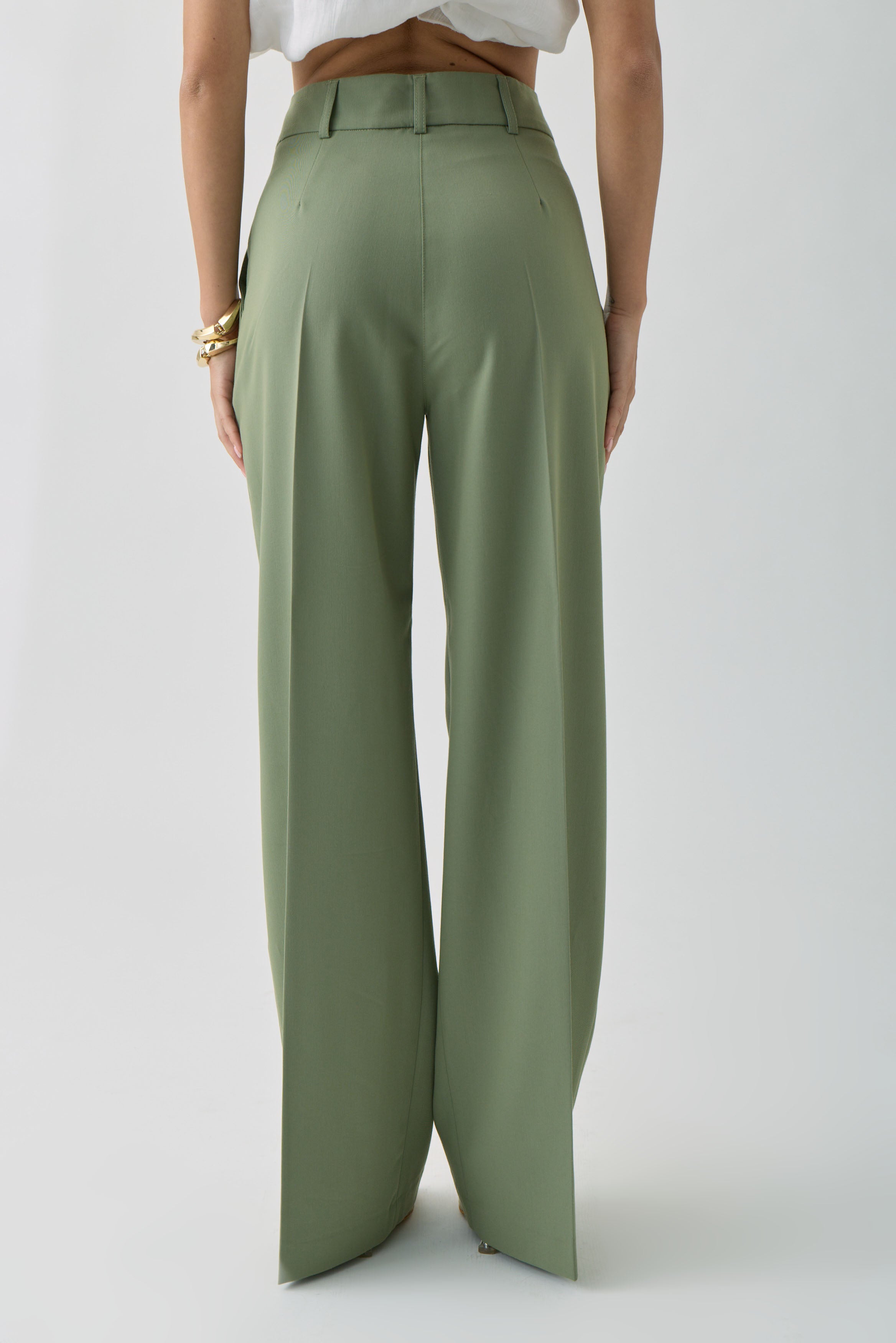 Pantalone Office Verde Salvia