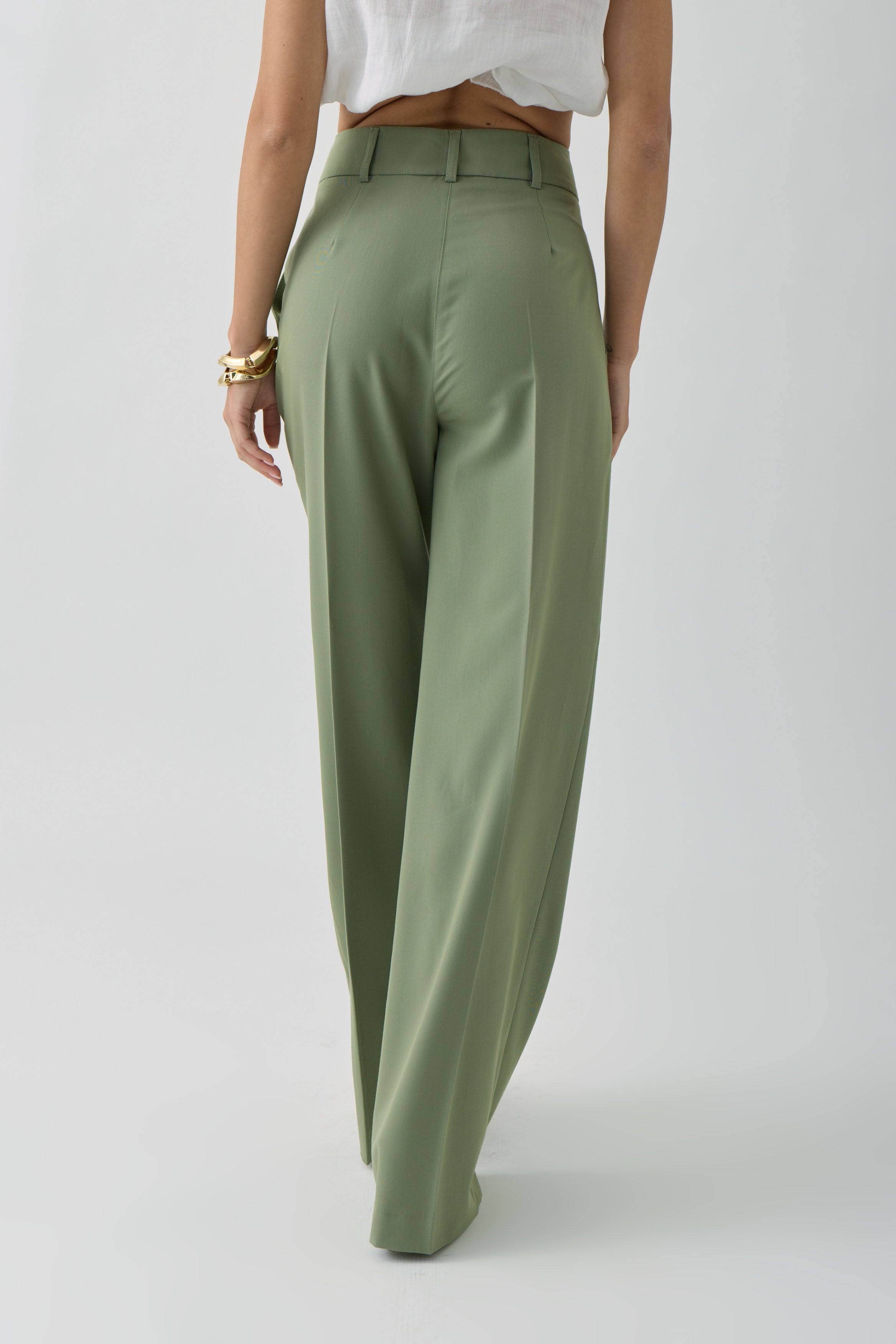 Pantalone Office Verde Salvia
