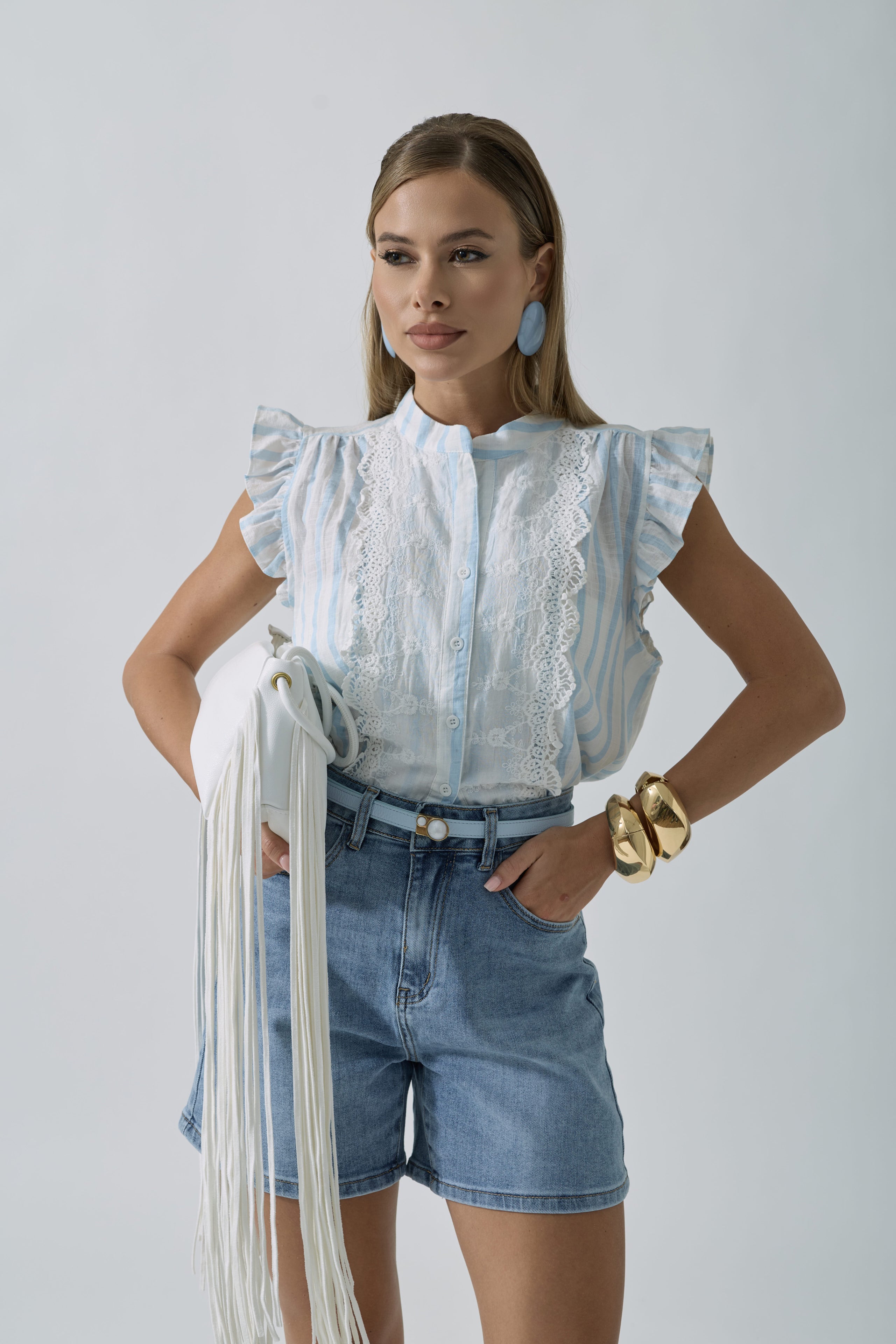 Camicia Ada Celeste