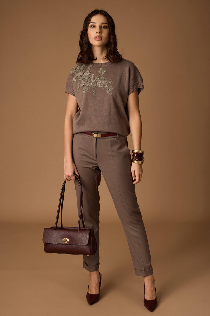 Pantalone Sartoriale Capri Tortora