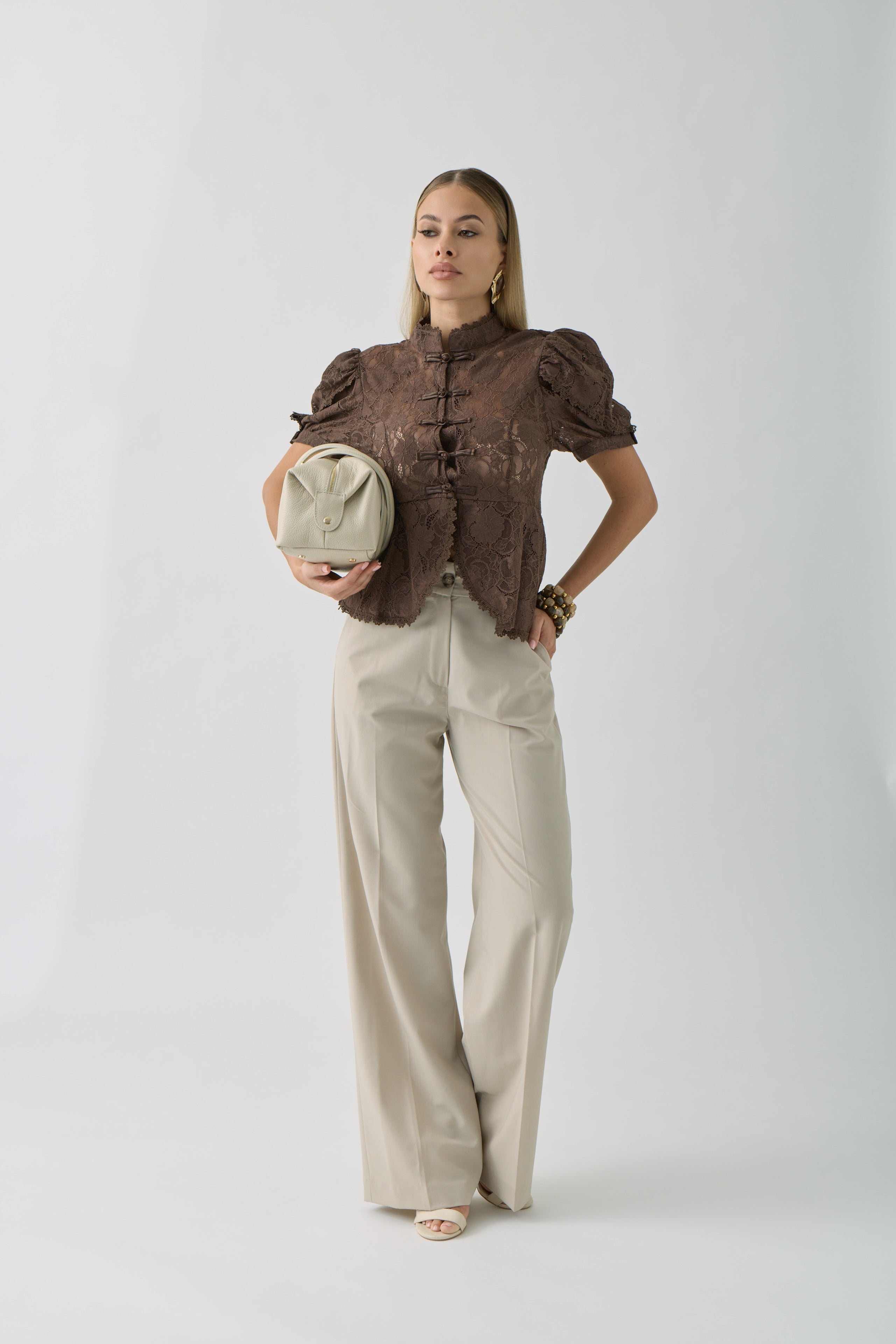 Pantalone Office Gesso