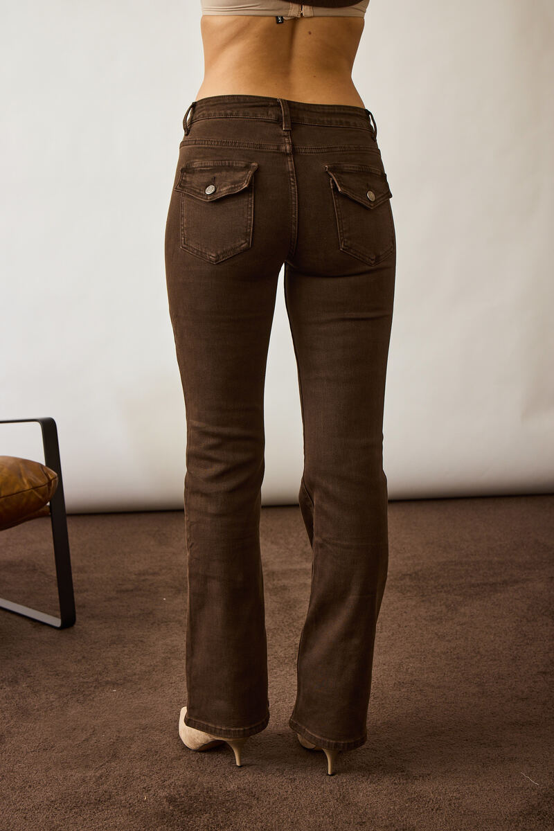 Pantalone Con Tasche E Bottoni Testa Di Moro